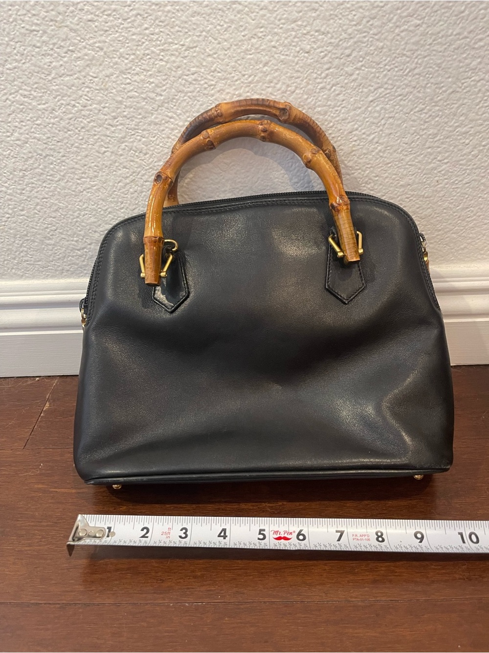 Gucci black bag with bamboo handles - Picture 2 of 16